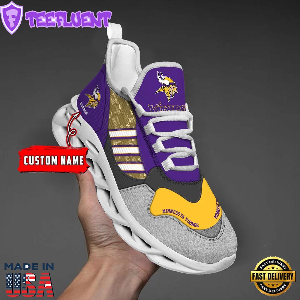 Minnesota Vikings Clunky Max Soul Shoes NFL Personalized