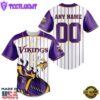 Minnesota Vikings NFL 3D Personalized Baseball Jersey Shirt For Fans