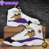Minnesota Vikings NFL Big Logo Bling Bling Football Team Air Jordan 13 Shoes - Gift For Fans