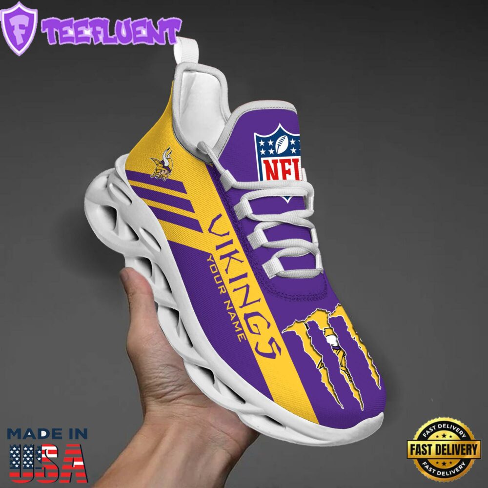 Minnesota Vikings NFL Clunky Max Soul Shoes Personalized