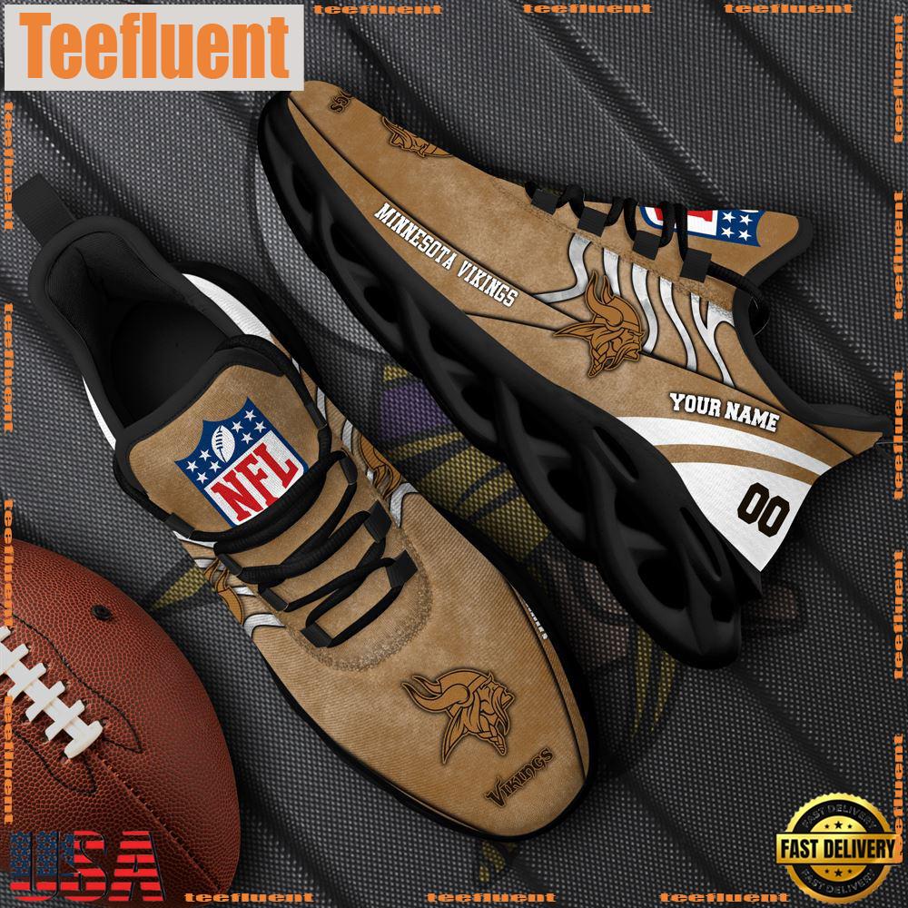 Minnesota Vikings NFL Clunky Shoes For Fans Custom Name And Number