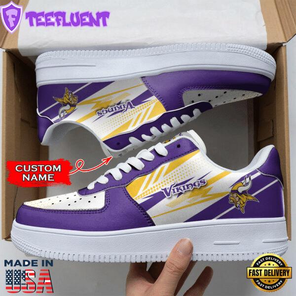 Minnesota Vikings NFL Personalized Air Force 1 Shoes