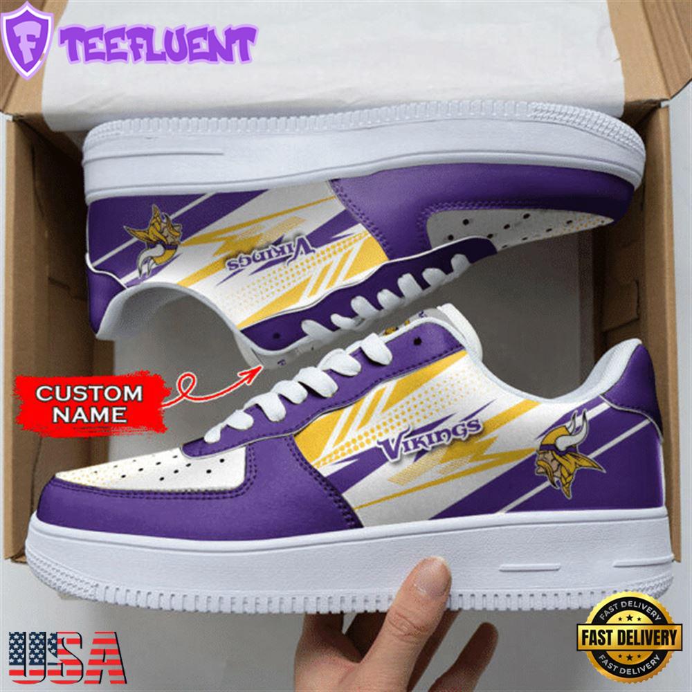 Minnesota Vikings NFL Personalized Air Force 1 Shoes