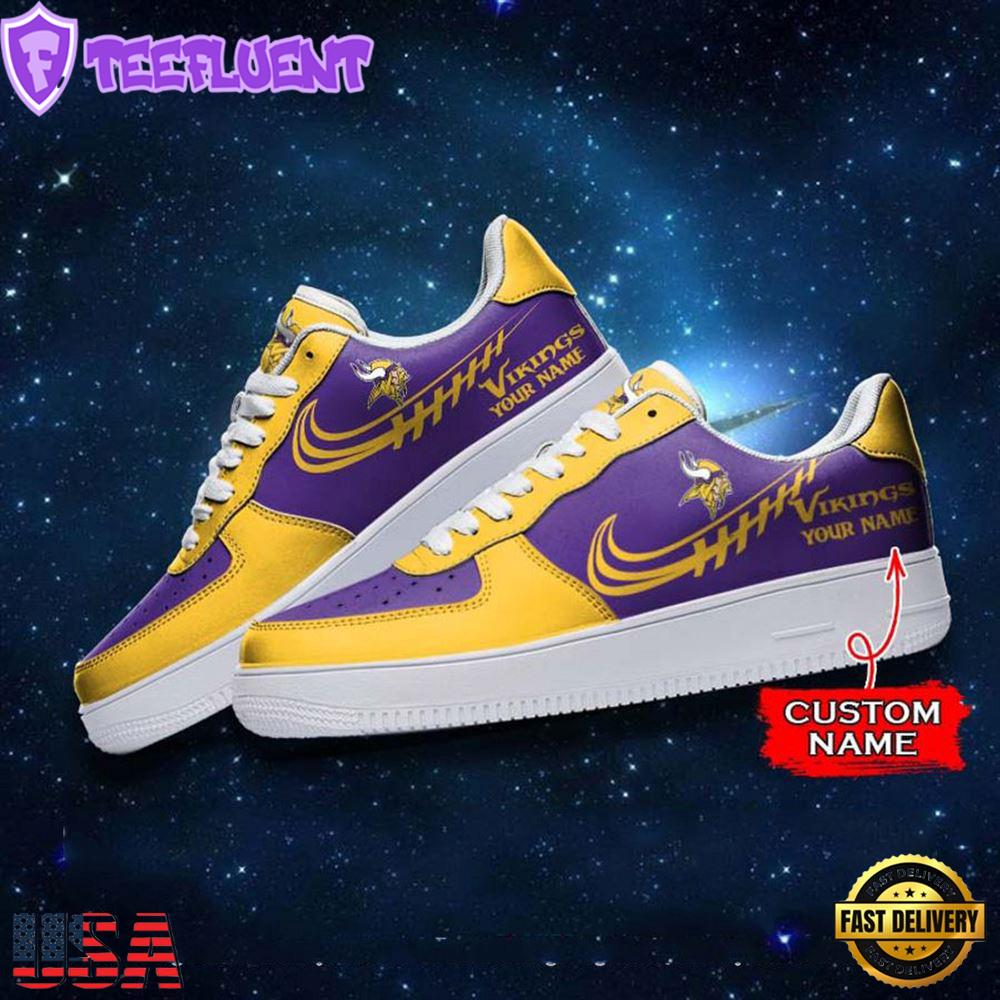Minnesota Vikings NFL Personalized Air Force Sneaker
