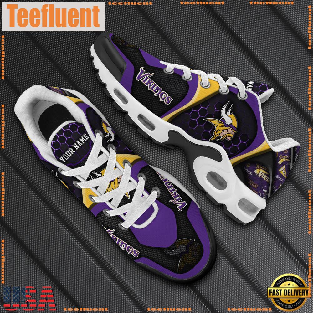 Minnesota Vikings Tn Shoes Personalized Your Name, Football Team Shoes