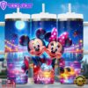 Minnie and Mickey Mouse Cartoon Custom Stanley Quencher 40oz Stainless Steel Tumbler With Handle