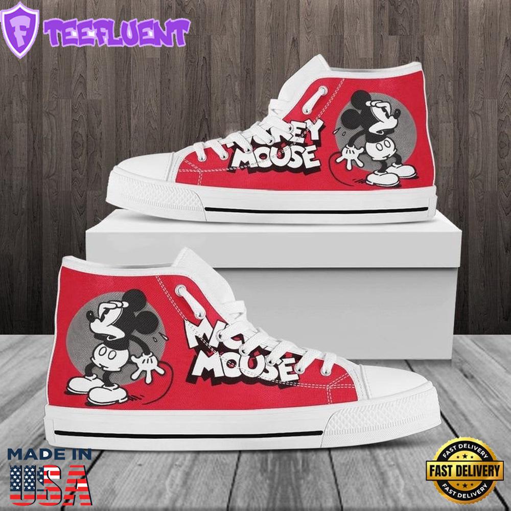 Minnie Mouse Disney Cartoon High Top Shoes Elite High Cut Shoes For Fans