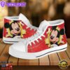 Minnie Mouse Disney Cartoon High Top Shoes Sporty Top Sneakers For Fans