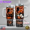MLB Baltimore Orioles Mickey Mouse Custom Stanley Quencher 40oz Stainless Steel Tumbler With Handle
