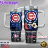 MLB Chicago Cubs Mickey Mouse Custom Stanley Quencher 40oz Stainless Steel Tumbler With Handle
