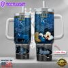 MLB Kansas City Royals Mickey Mouse Custom Stanley Quencher 40oz Stainless Steel Tumbler With Handle