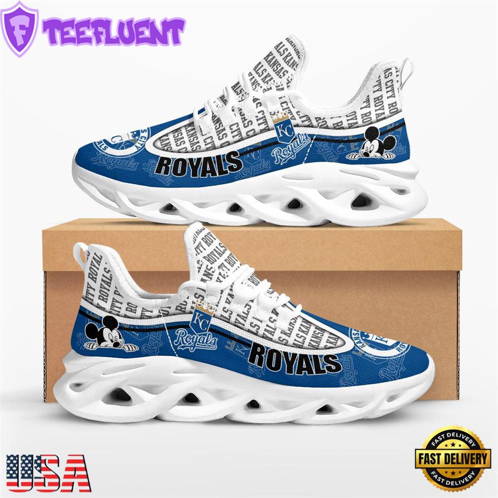 MLB Kansas City Royals Mickey Mouse Max Soul Shoes
