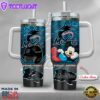 MLB Miami Marlins Mickey Mouse Custom Stanley Quencher 40oz Stainless Steel Tumbler With Handle