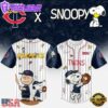 MLB Minnesota Twins Snoopy Peanuts 75th Anniversary Baseball Jersey