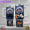 MLB New York Mets Mickey Mouse Custom Stanley Quencher 40oz Stainless Steel Tumbler With Handle