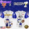 MLB New York Mets Snoopy Peanuts 75th Anniversary Baseball Jersey