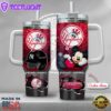 MLB New York Yankees Mickey Mouse Custom Stanley Quencher 40oz Stainless Steel Tumbler With Handle