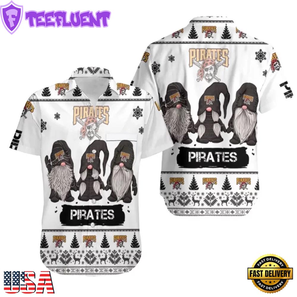 MLB Pittsburgh Pirates Holiday Gnome Hawaiian Shirt