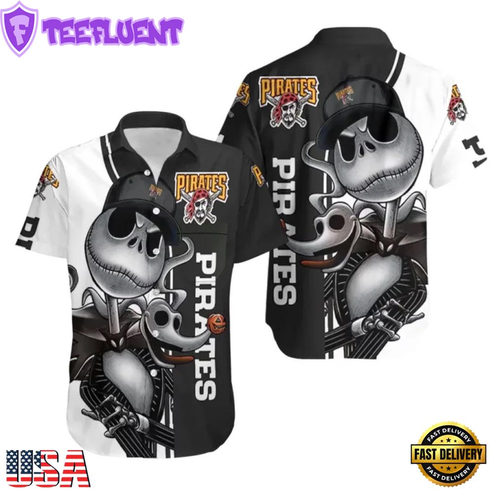 MLB Pittsburgh Pirates Skeleton Spirit Hawaiian Shirt
