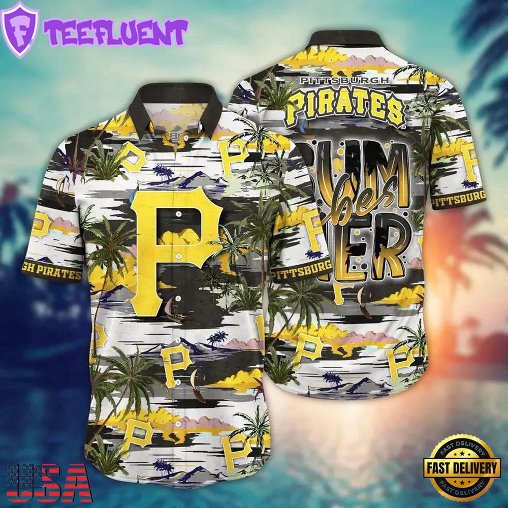 MLB Pittsburgh Pirates Tropical Summer Vibes Hawaiian Shirt