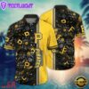 MLB Pittsburgh Pirates Yellow Stripe Floral Hawaiian Shirt