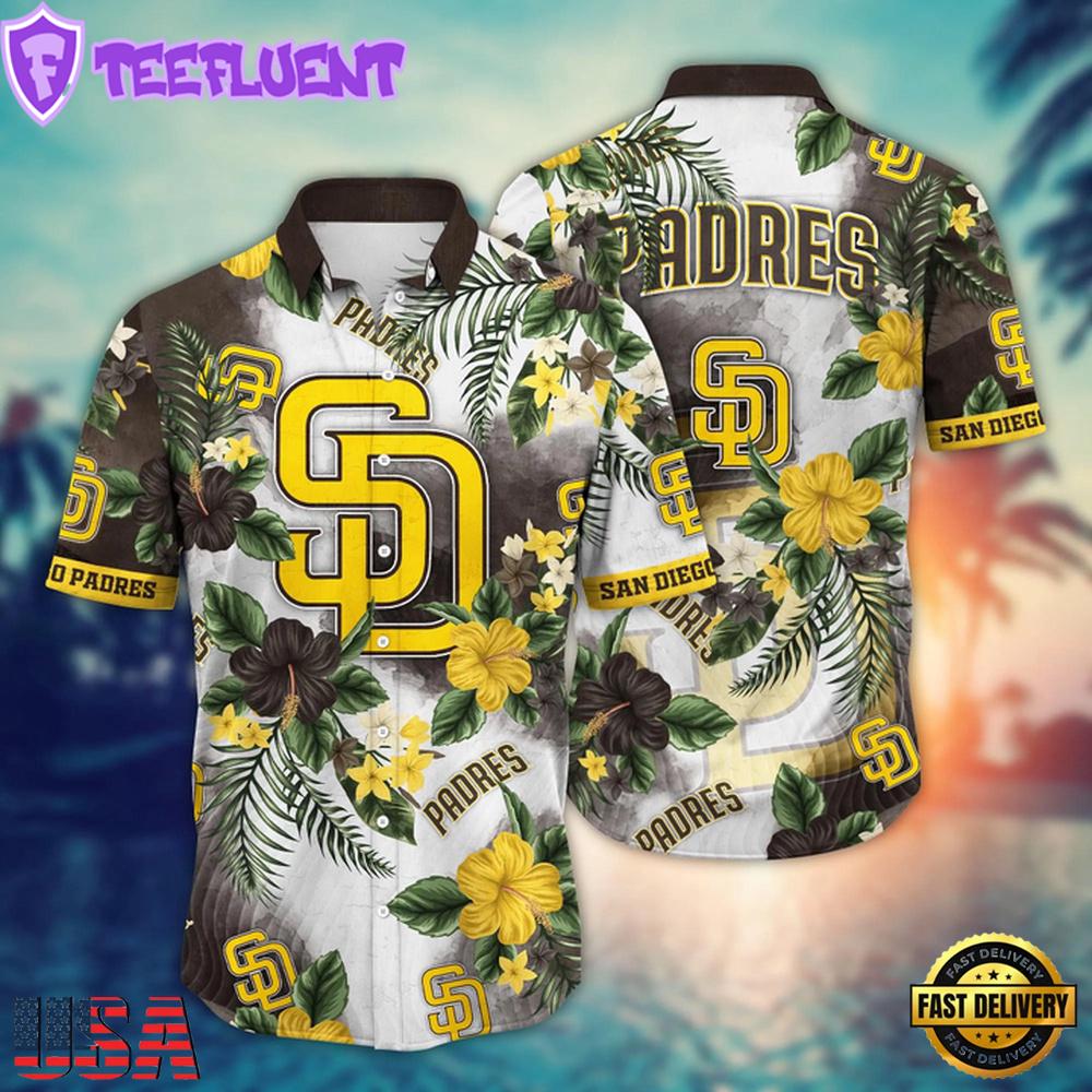 MLB San Diego Padres Paradise Bloom Hawaiian Shirt