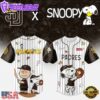 MLB San Diego Padres Snoopy Peanuts 75th Anniversary Baseball Jersey