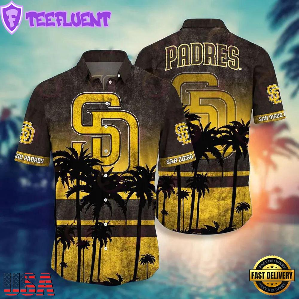 MLB San Diego Padres Sunset Vibes Hawaiian Shirt