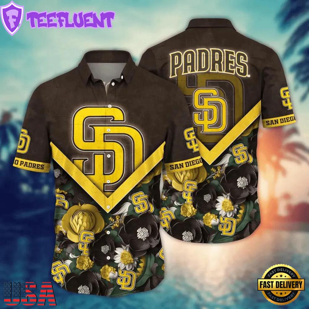 MLB San Diego Padres Tropical Bloom Hawaiian Shirt