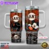 MLB San Francisco Giants Mickey Mouse Custom Stanley Quencher 40oz Stainless Steel Tumbler With Handle