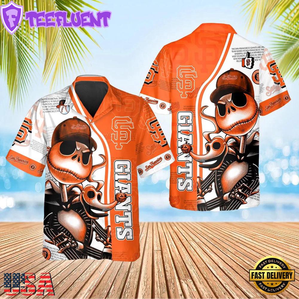 MLB San Francisco Giants Skeleton Spirit Hawaiian Shirt