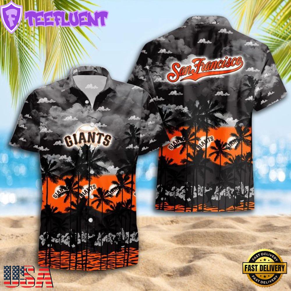 MLB San Francisco Giants Sunset Hawaiian Shirt Beach Vibes Apparel
