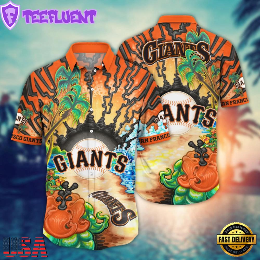 MLB San Francisco Giants Sunset Wave Hawaiian Shirt