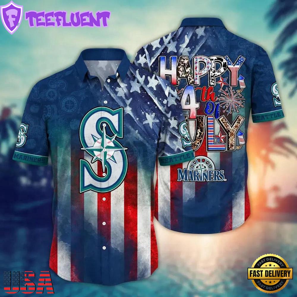 MLB Seattle Mariners 4TH Of July Hawaiian Shirt