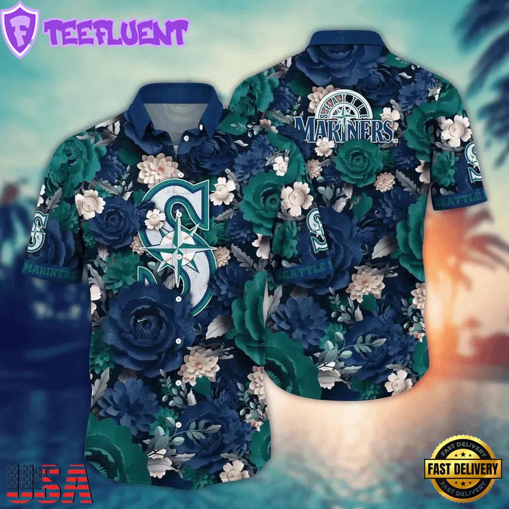 MLB Seattle Mariners Aloha Baseball Team Hawaiian Shirts