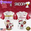 MLB St. Louis Cardinals Snoopy Peanuts 75th Anniversary Baseball Jersey