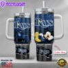 MLB Tampa Bay Rays Mickey Mouse Custom Stanley Quencher 40oz Stainless Steel Tumbler With Handle
