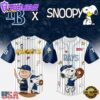 MLB Tampa Bay Rays Snoopy Peanuts 75th Anniversary Baseball Jersey