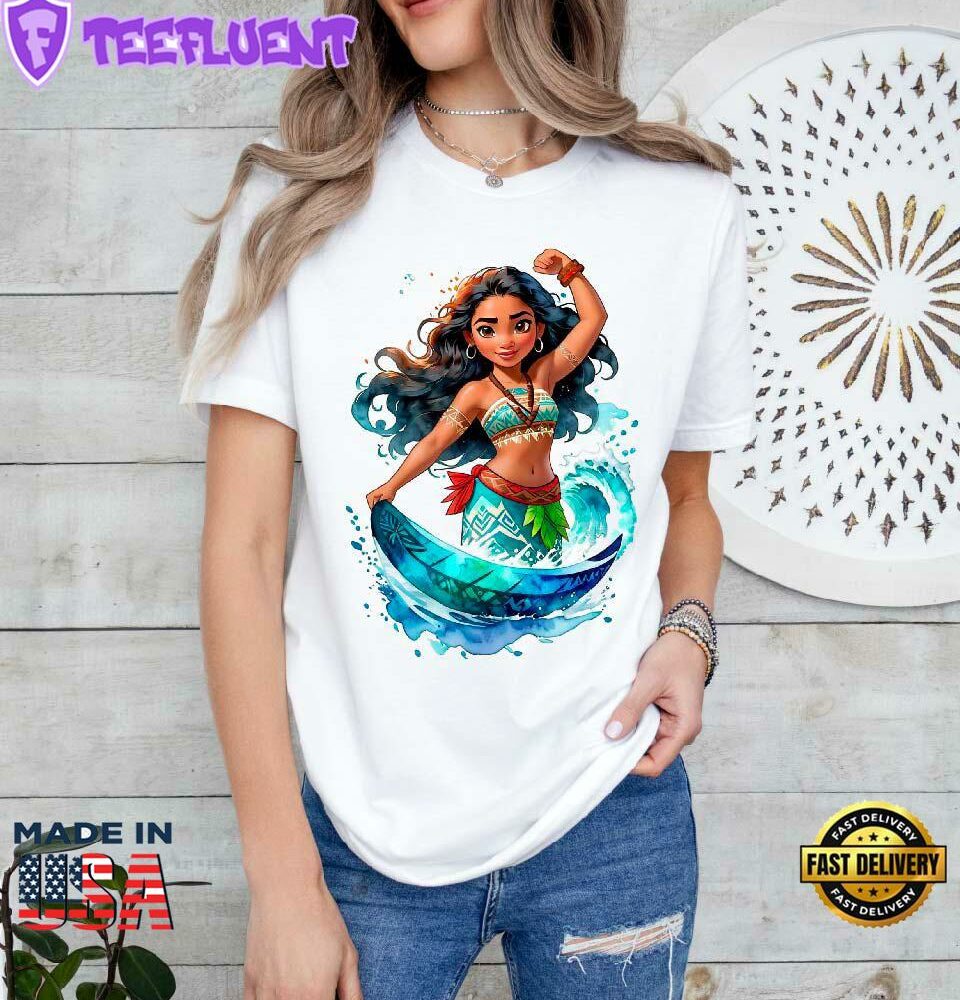 Moana Princess Shirt Comfort Colors Disney Tee Girls Moana Birthday T-shirt