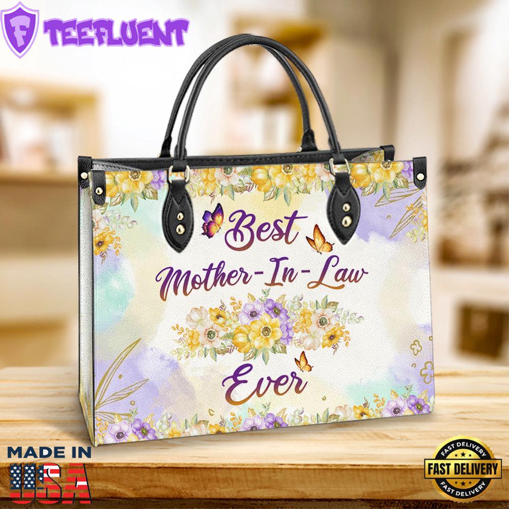 Mom Gift Best Mother In Law Ever Leather Bag Christ Gifts Leather Bags