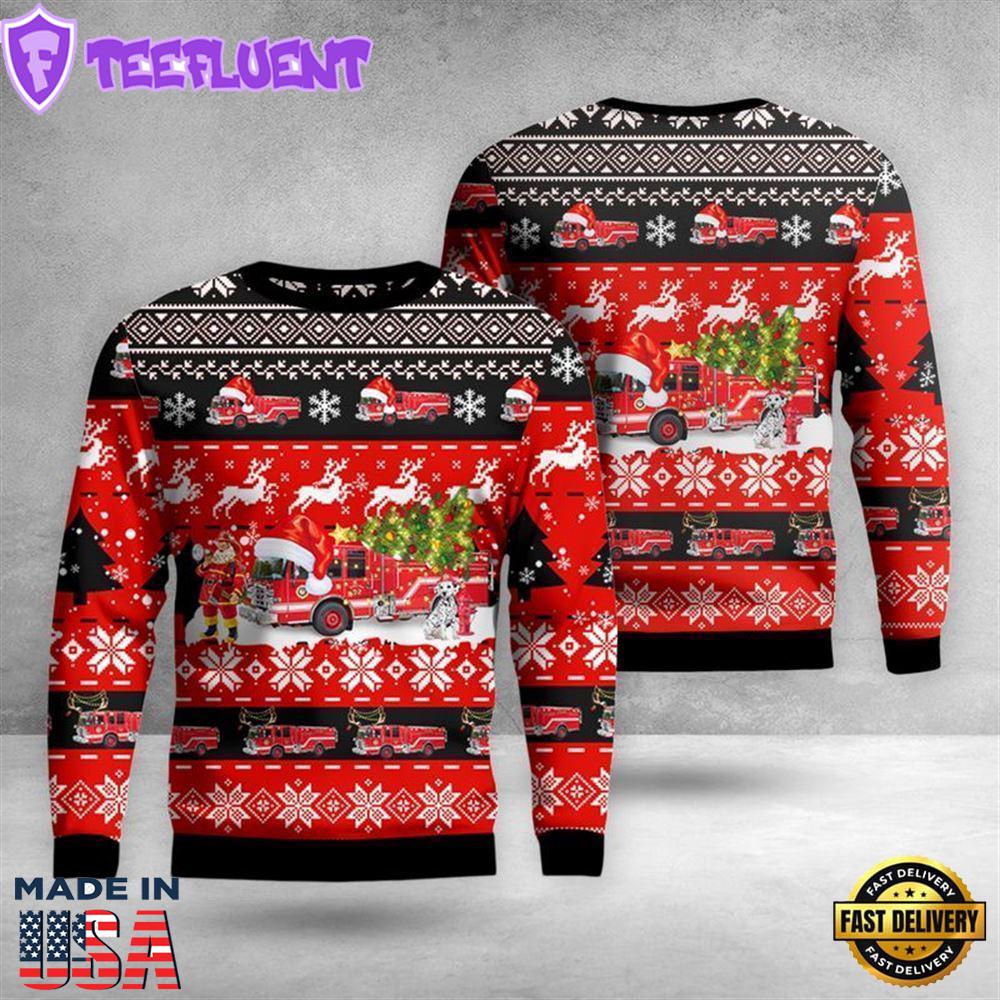 Montecito Fire Protection District Christmas AOP Ugly Christmas Sweater For Men Women