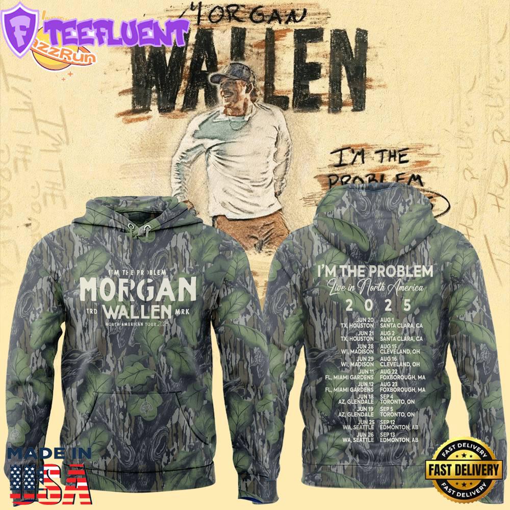 Morgan Wallen x Houston Texans Tour 2025 Camo Hoodie