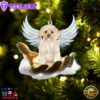 Morkie On The Hands Of Jesus Ornament, Gift For Christmas