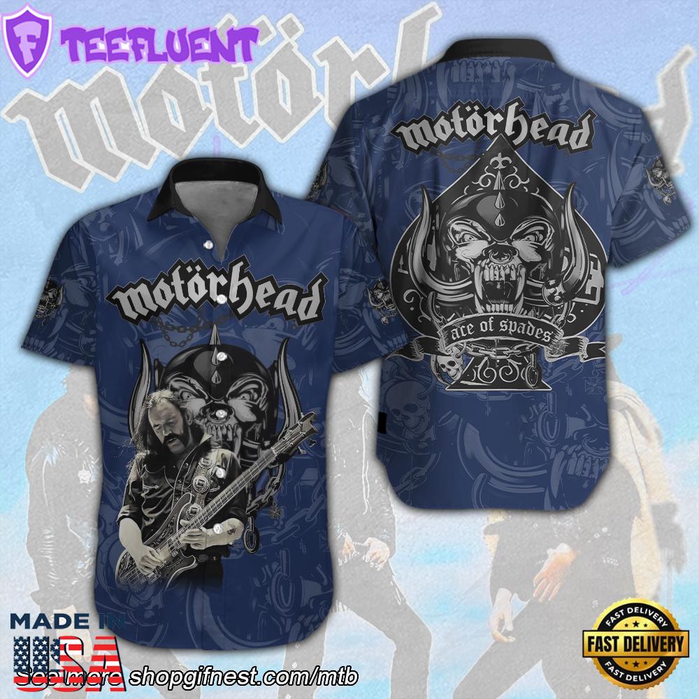 Mot?rhead Band Short Sleeve Dress Shirt For Man And Women