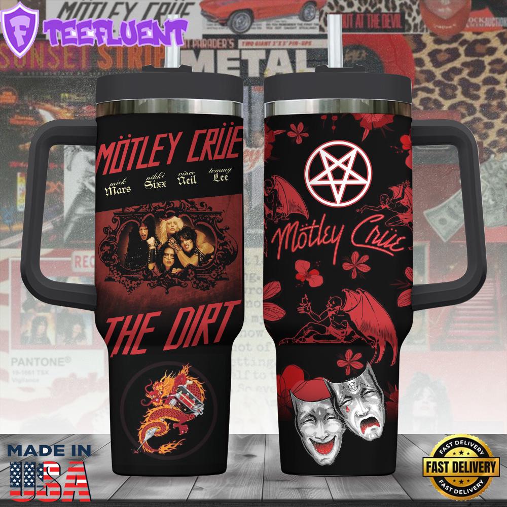 M?tley Cr?e 40oz Stanley Tumbler Summer For Fans