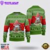 Mushrooms Green Pattern Ugly Christmas Sweater