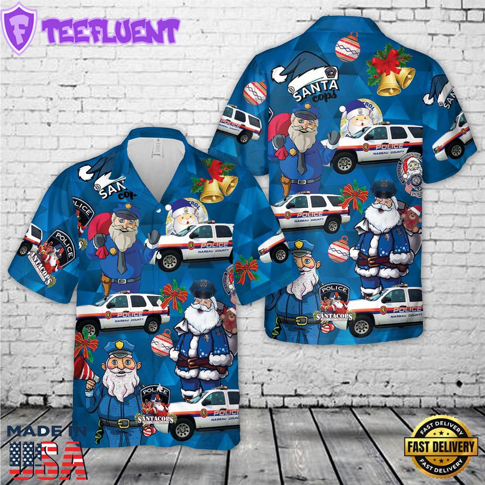 Nassau County Police Department Nassau County, New York Christmas Hawaiian Shirt