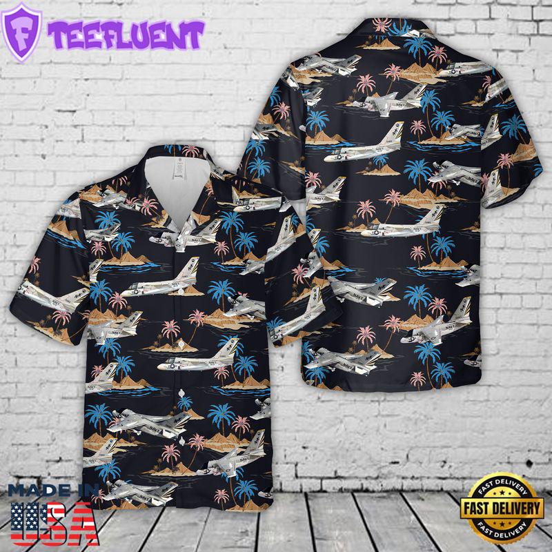 Navy Lockheed S-3 Viking Of VS-37 Hawaiian Shirt