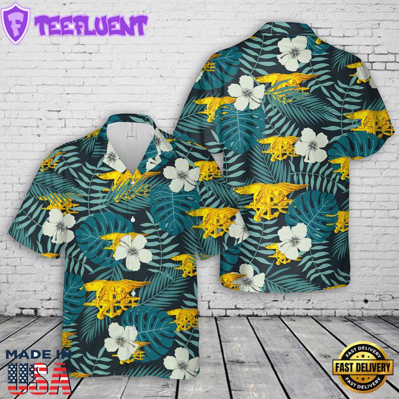 Navy Special Warfare insignia Hawaiian Shirt