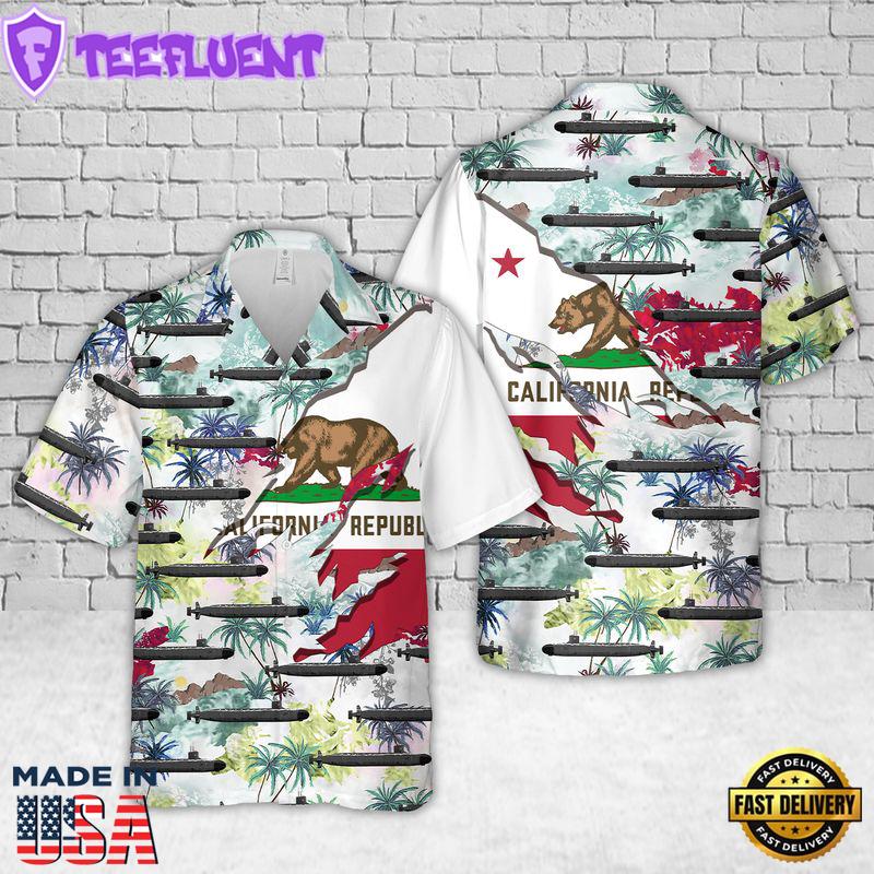 Navy USS California (SSN-781) Hawaiian Shirt